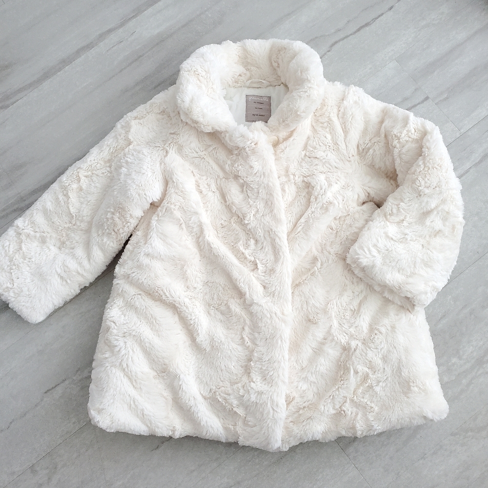 GRAIN de BLÉ high neck winter coat  - bought in Europe - size 36 months
